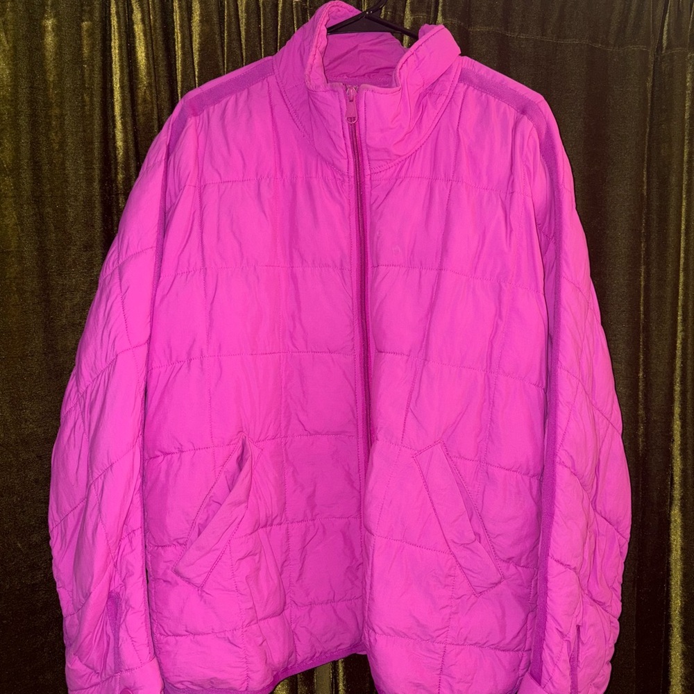 Free People FP Movement Pink Puffer Jacket